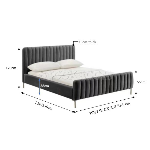 Felisa Fabric Upholstered Bed Frame