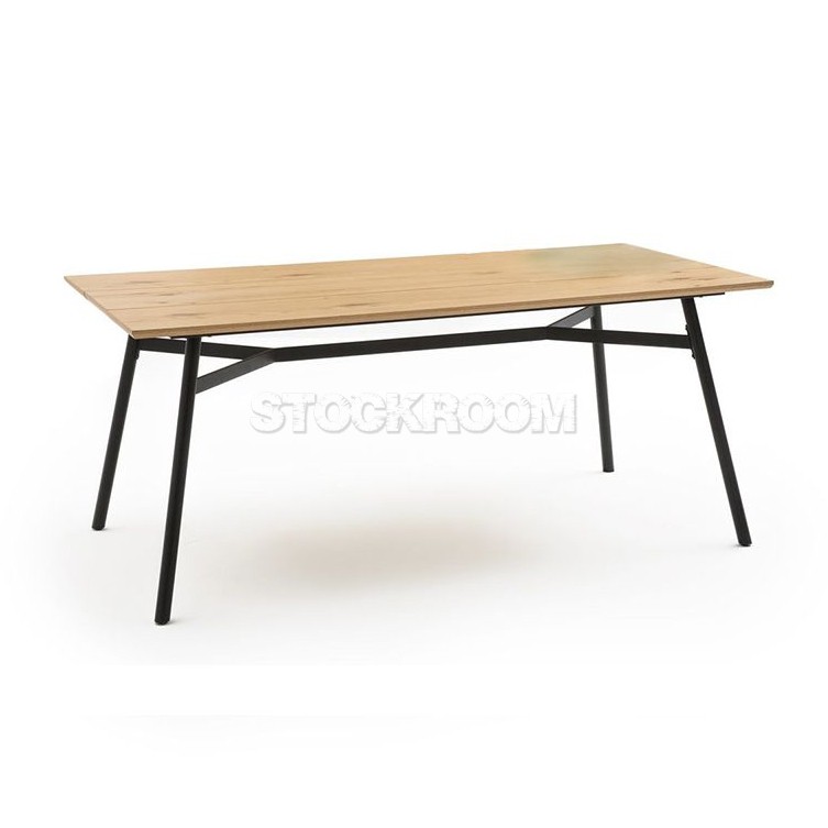 Ferko Solid Wood Industrial Style Table