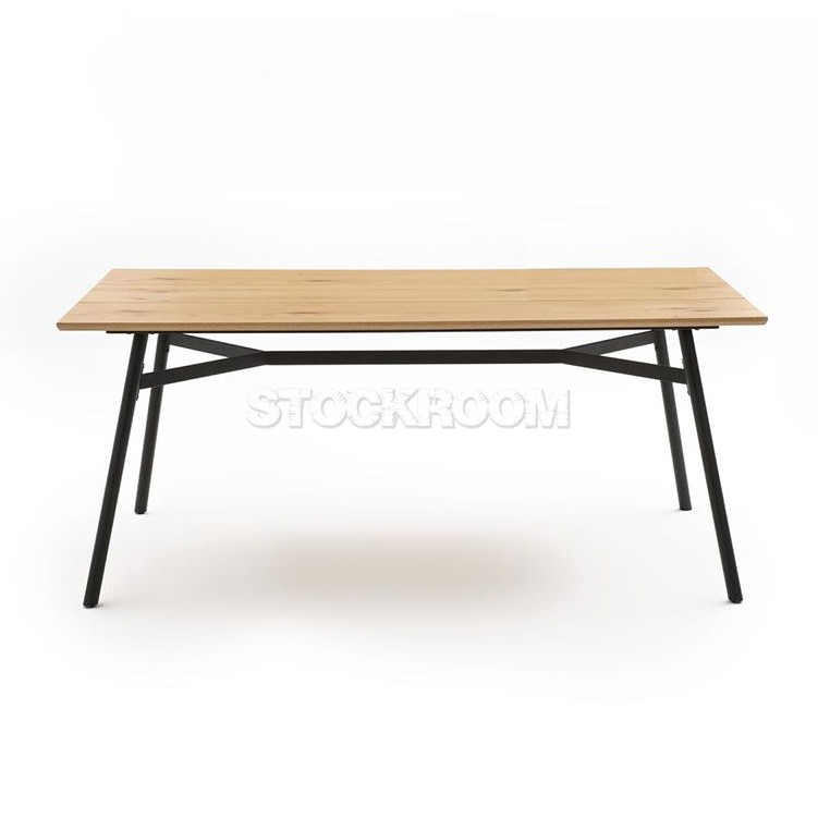 Ferko Solid Wood Industrial Style Table