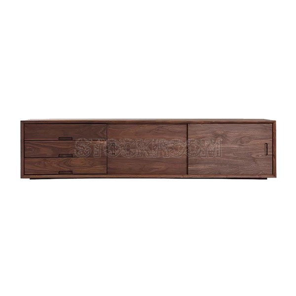 Fettin Walnut Wood TV Cabinet