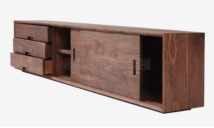 Fettin Walnut Wood TV Cabinet