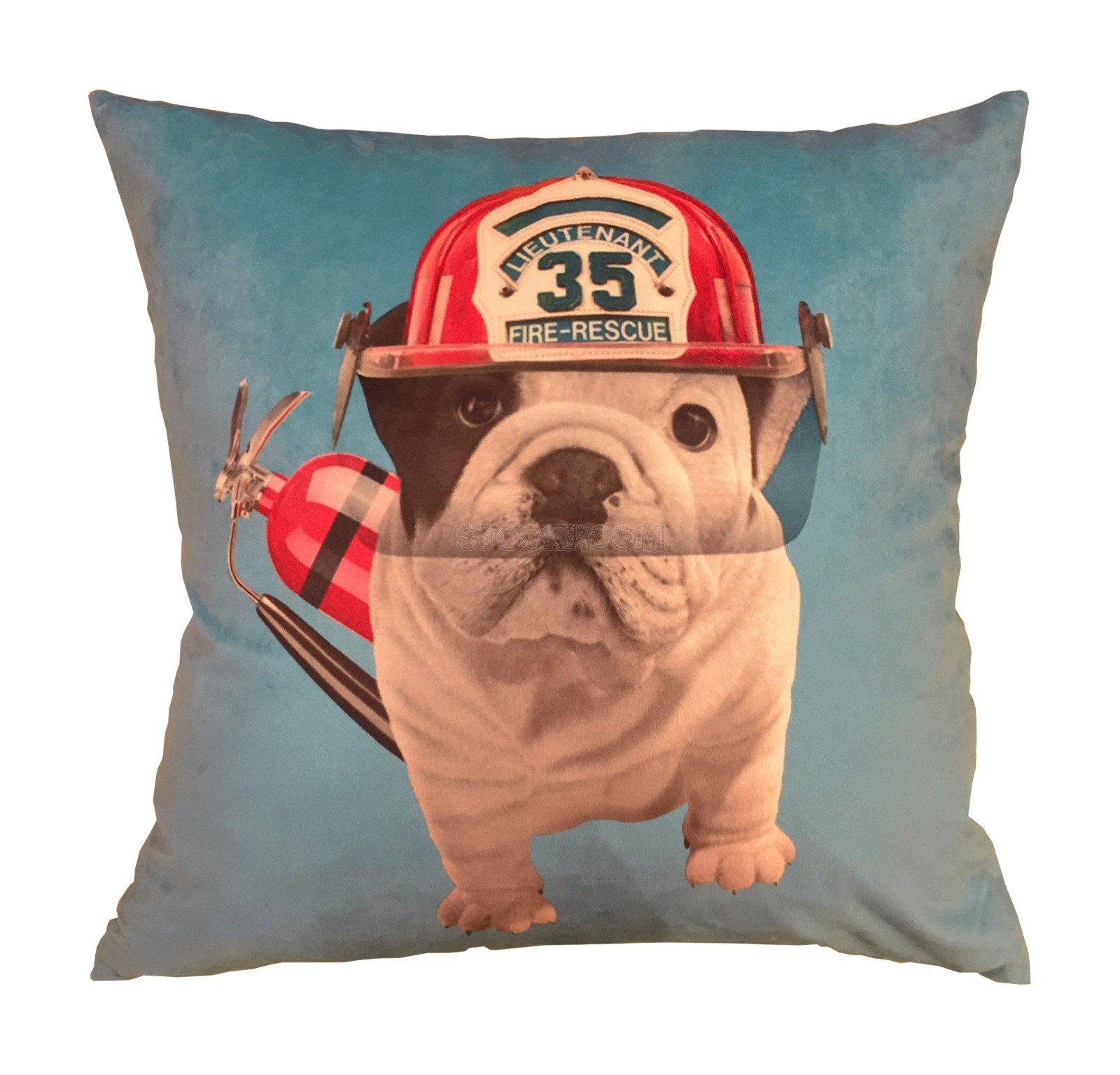 Fire Rescue Bulldog Cushion