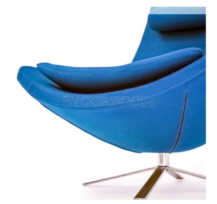 Flame Style Fabric Lounge Chair