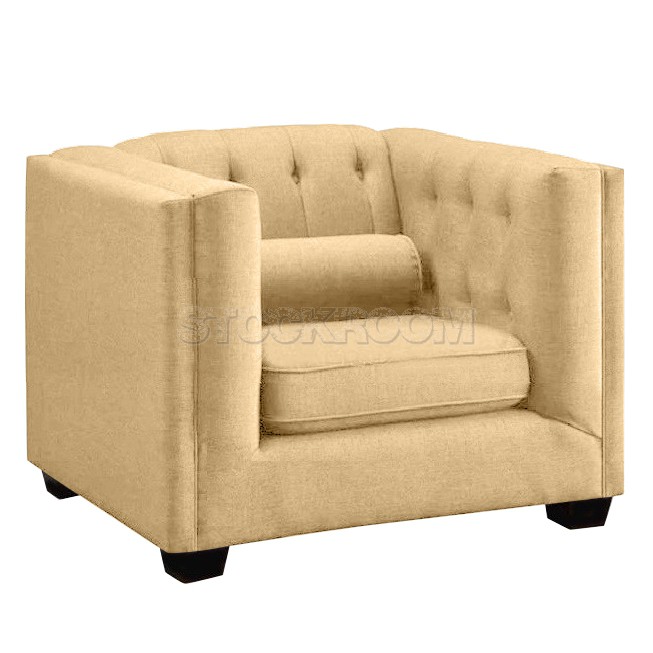 Florence Contemporary Fabric Armchair / Leather Armchair