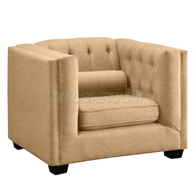 Florence Contemporary Fabric Armchair / Leather Armchair