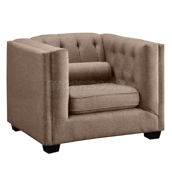 Florence Contemporary Fabric Armchair / Leather Armchair
