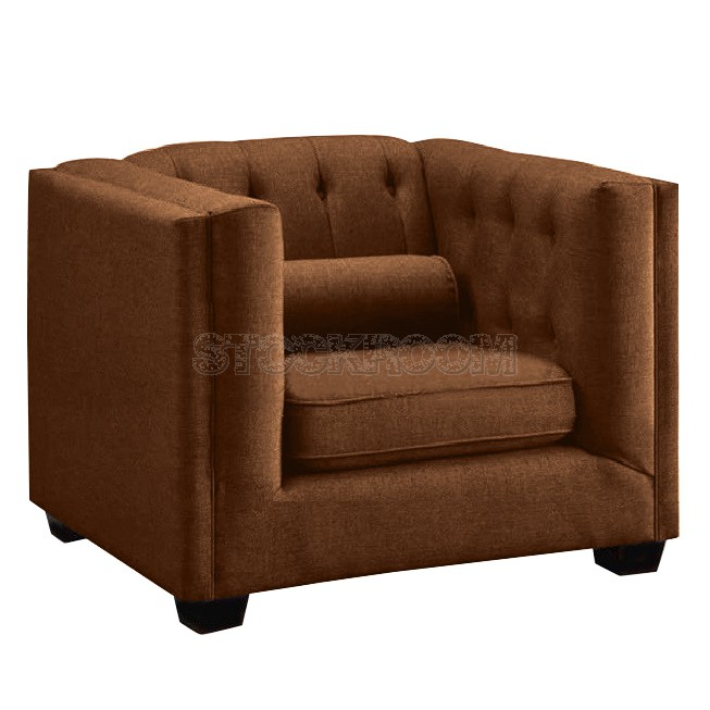 Florence Contemporary Fabric Armchair / Leather Armchair