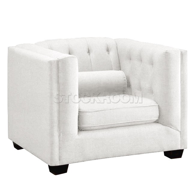 Florence Contemporary Fabric Armchair / Leather Armchair