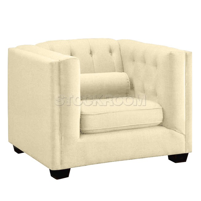 Florence Contemporary Fabric Armchair / Leather Armchair