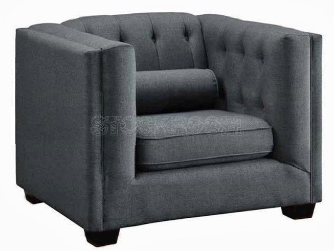 Florence Contemporary Fabric Armchair / Leather Armchair