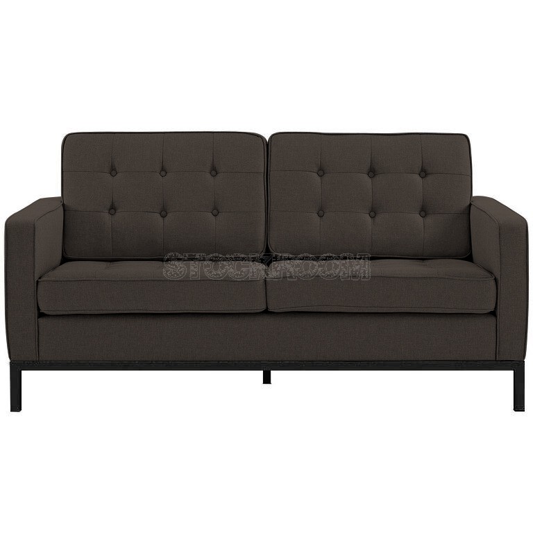 Florence Knoll Style Sofa With Black Base (2 seater)
