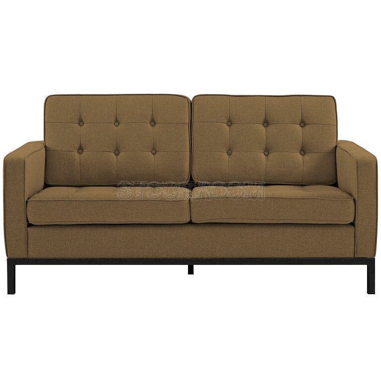 Florence Knoll Style Sofa With Black Base (2 seater)