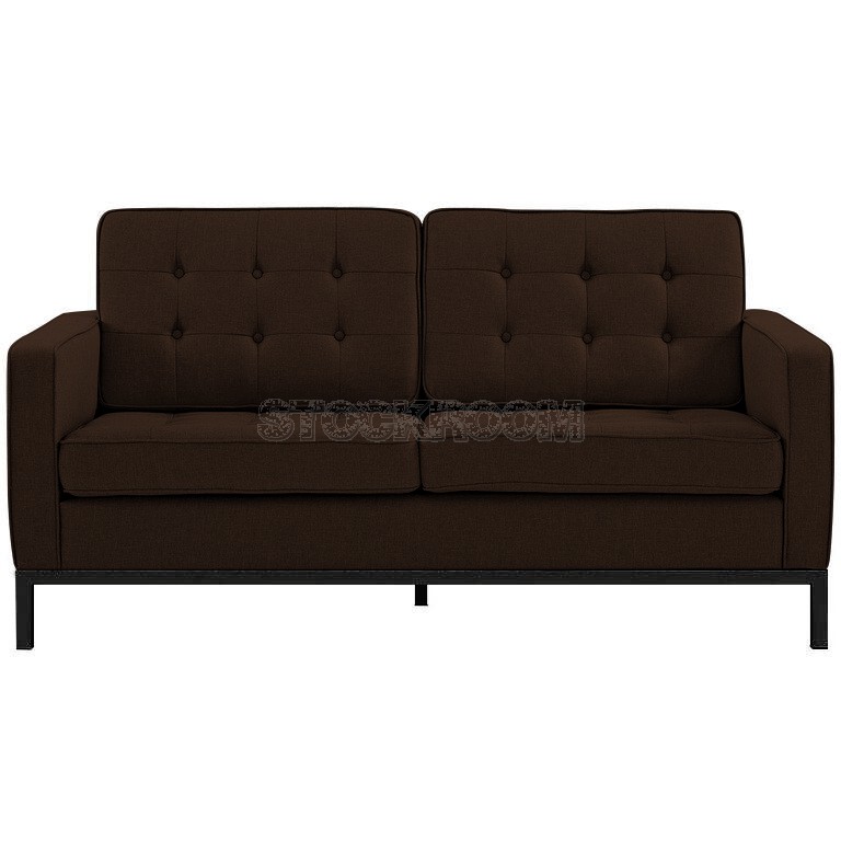 Florence Knoll Style Sofa With Black Base (2 seater)