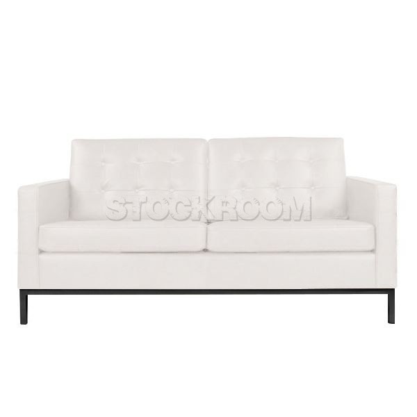 Florence Knoll Style Sofa With Black Base (2 seater)