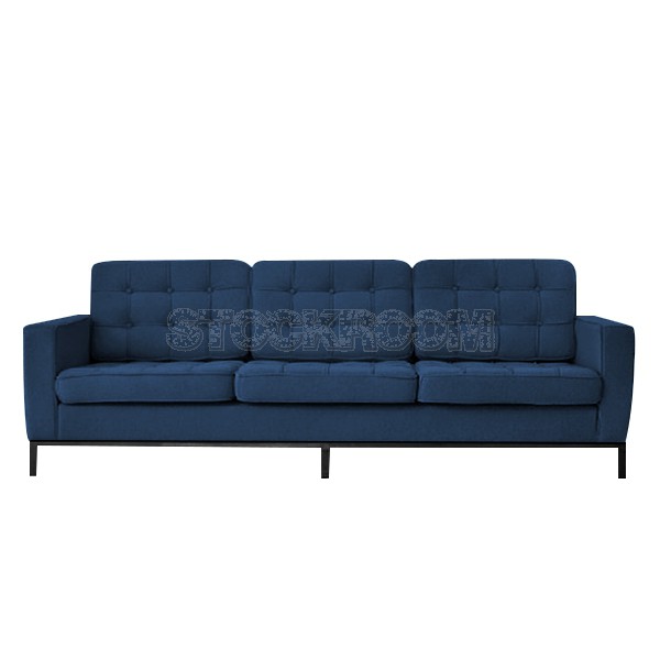 Florence Knoll Style Sofa With Black Base (3 seater)