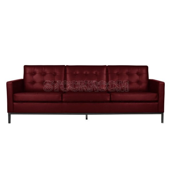 Florence Knoll Style Sofa With Black Base (3 seater)