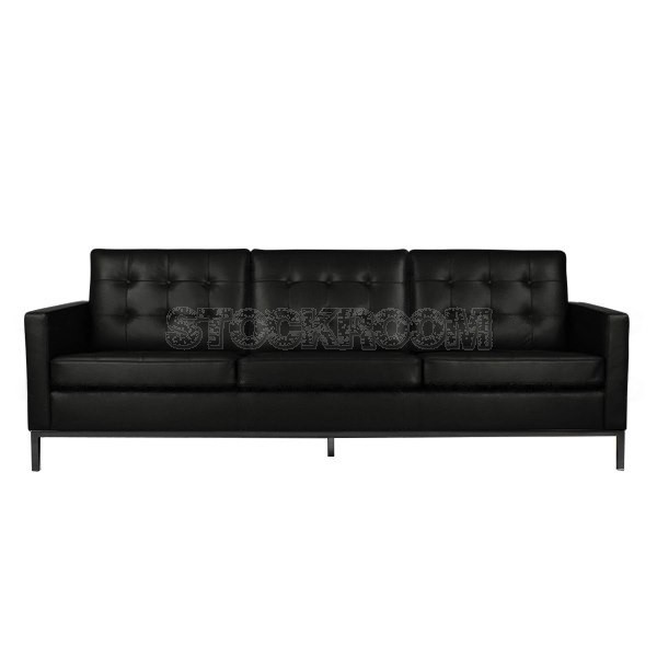 Florence Knoll Style Sofa With Black Base (3 seater)