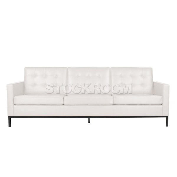 Florence Knoll Style Sofa With Black Base (3 seater)