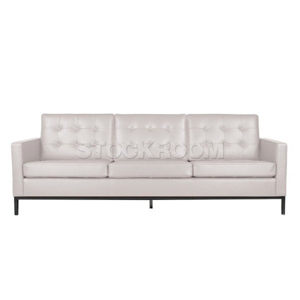 Florence Knoll Style Sofa With Black Base (3 seater)