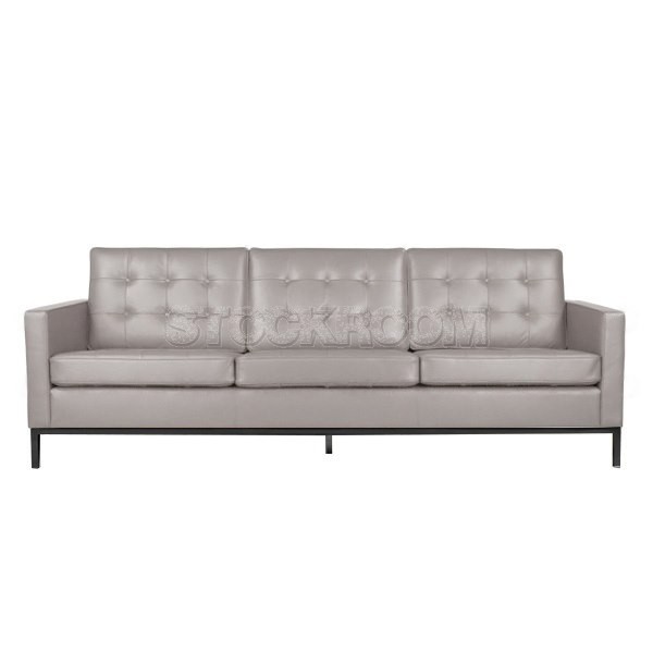 Florence Knoll Style Sofa With Black Base (3 seater)