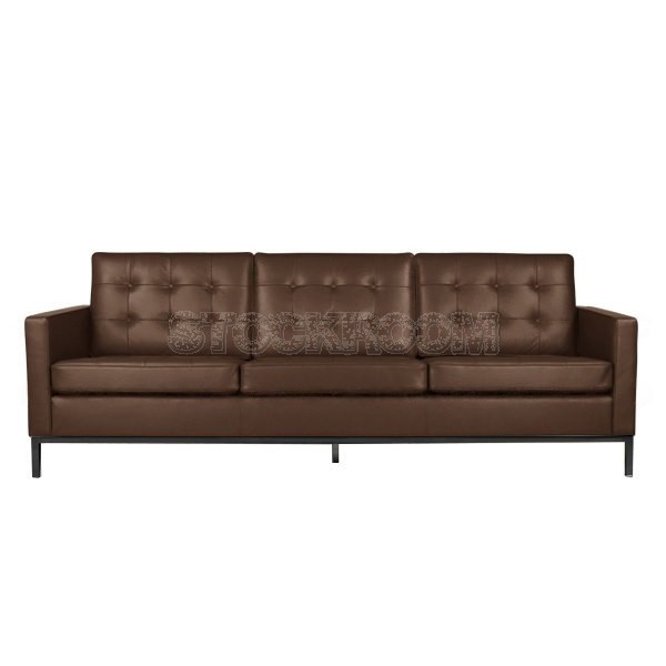 Florence Knoll Style Sofa With Black Base (3 seater)