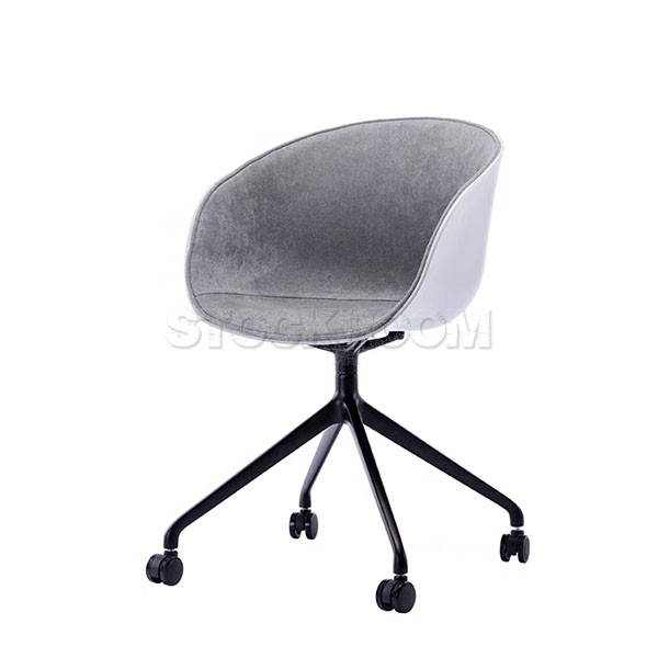 Frasier Style Half-Upholstered Office Chair