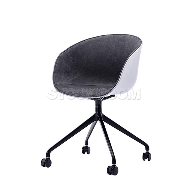 Frasier Style Half-Upholstered Office Chair