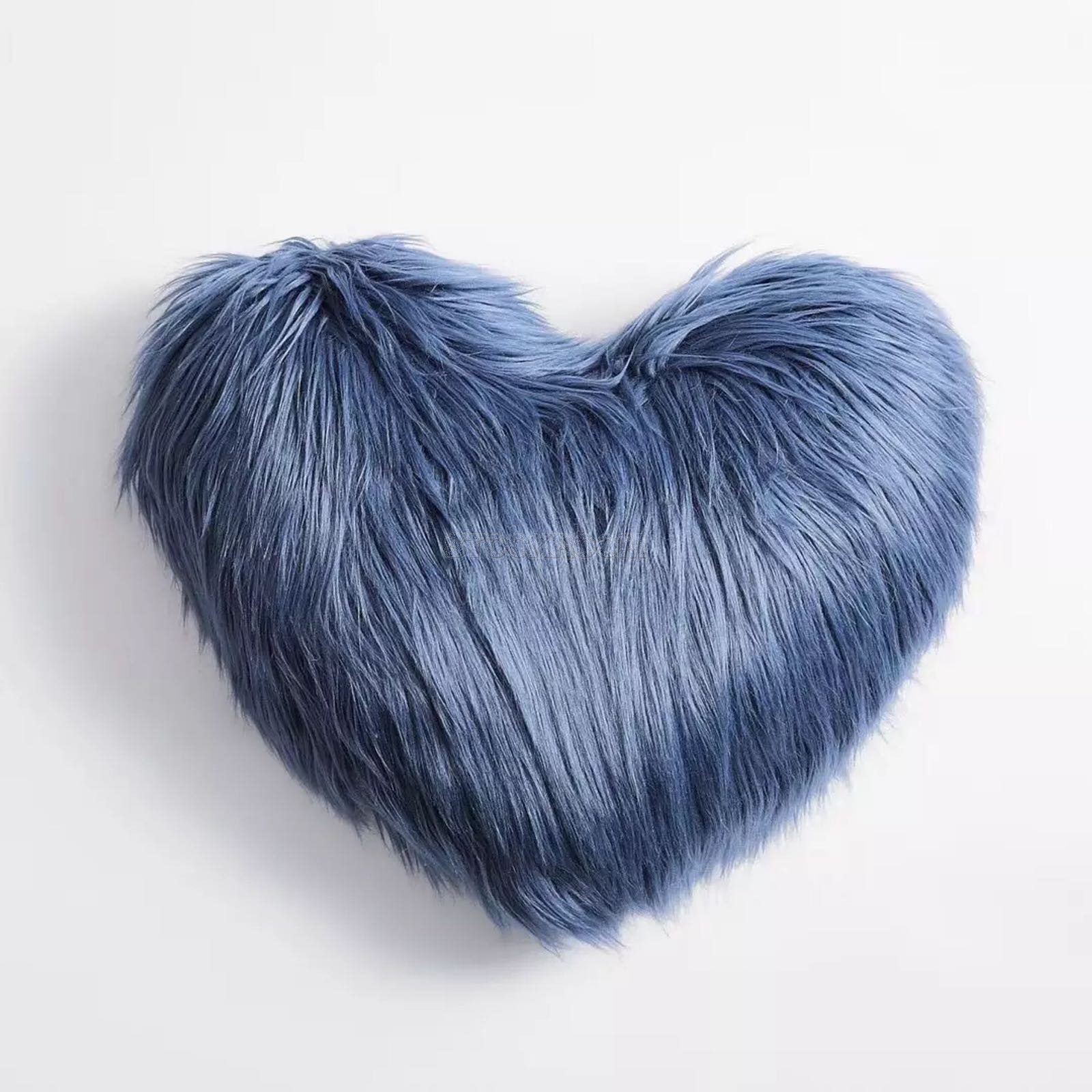 Furry Heart Decorative Cushion