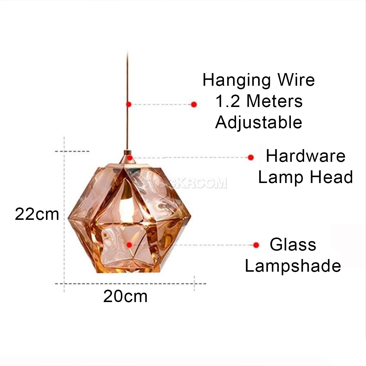 Gem-like Style Pendant Lamp