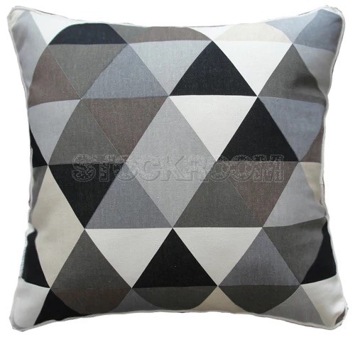 Geometric Triangle Cushion