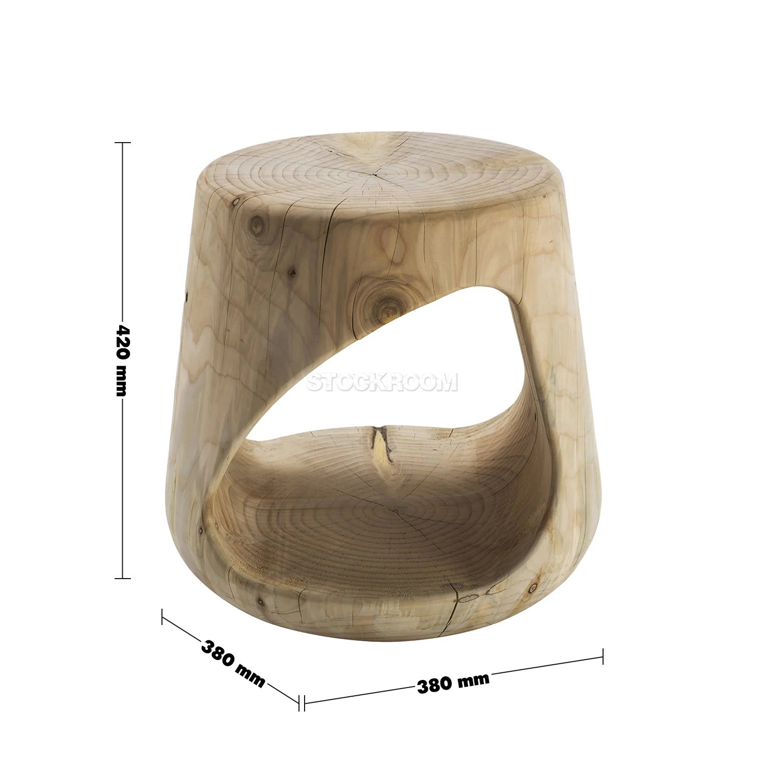 Gippa Rustic Wood Side Table / Bedside Table / Coffee Table