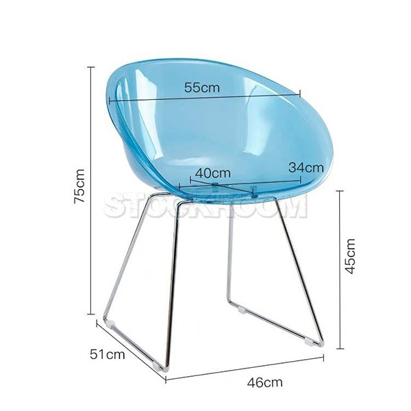 Gliss Style Transparent Dining Chair