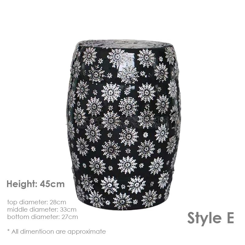 GRAND DRUM / STOOL - Royal Pattern