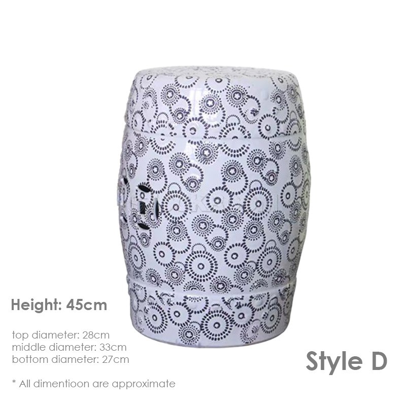GRAND DRUM / STOOL - Royal Pattern