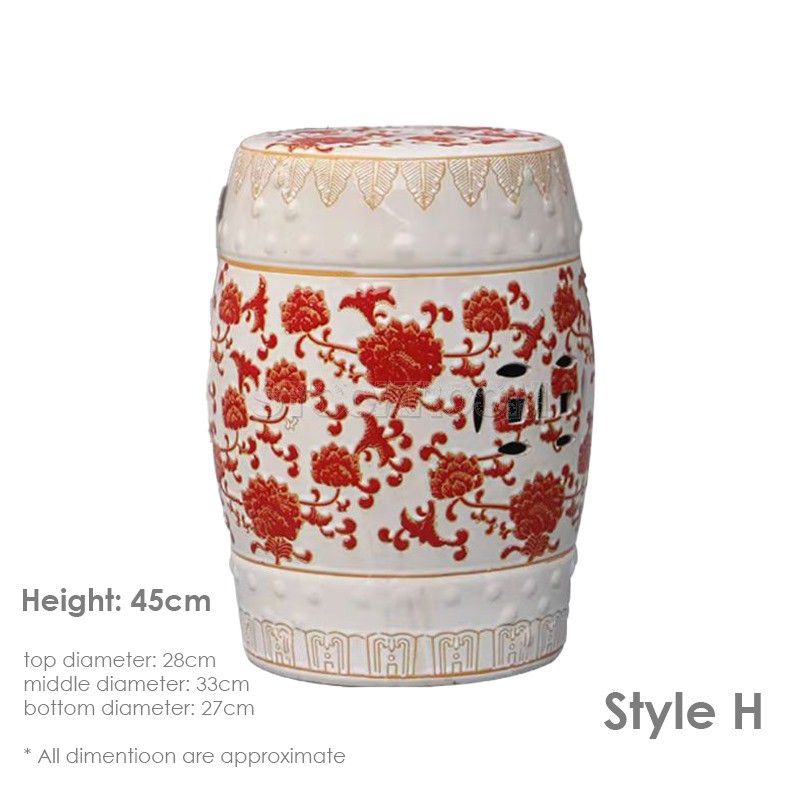 GRAND DRUM / STOOL - Royal Pattern
