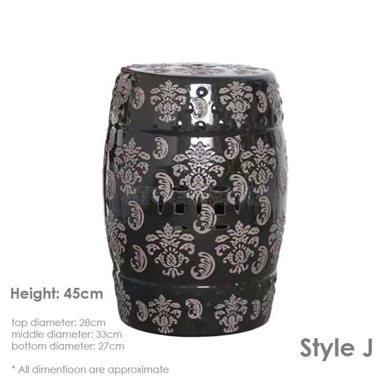 GRAND DRUM / STOOL - Royal Pattern