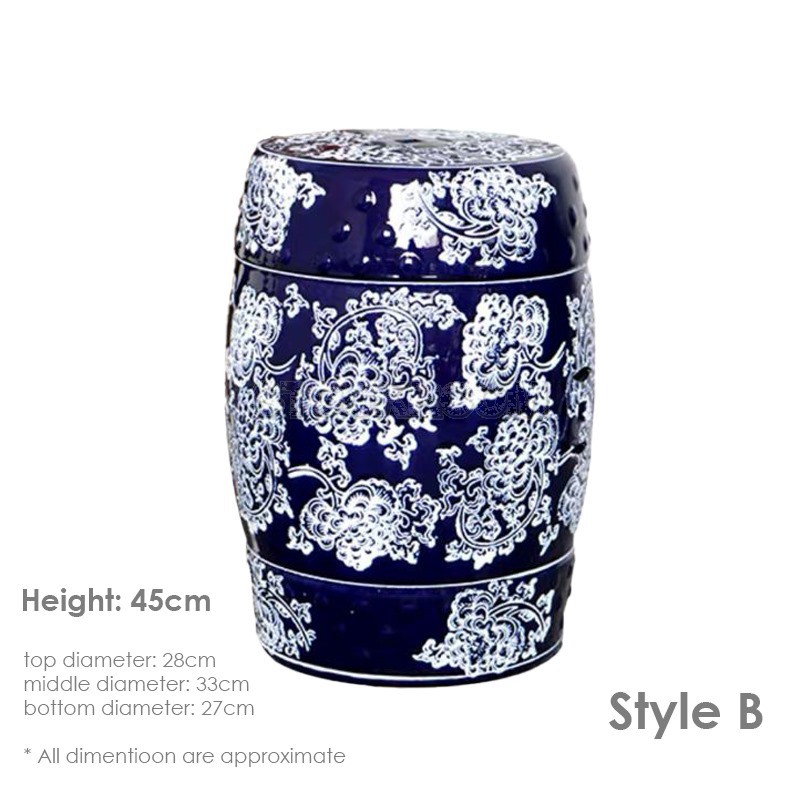 GRAND DRUM / STOOL - Royal Pattern