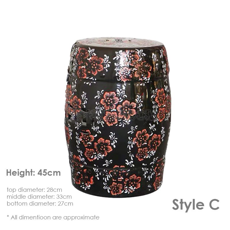 GRAND DRUM / STOOL - Royal Pattern