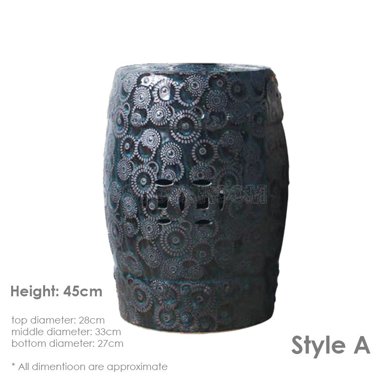 GRAND DRUM / STOOL - Royal Pattern
