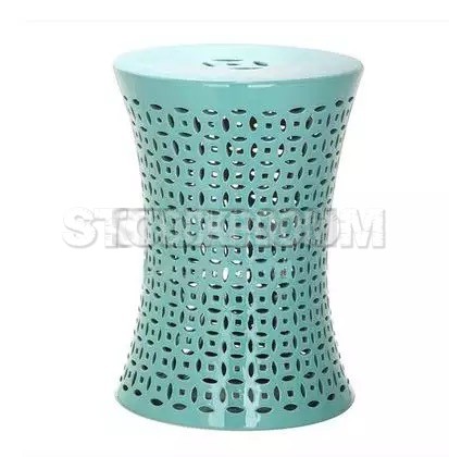 GRAND DRUM / STOOL - COIN PATTERN