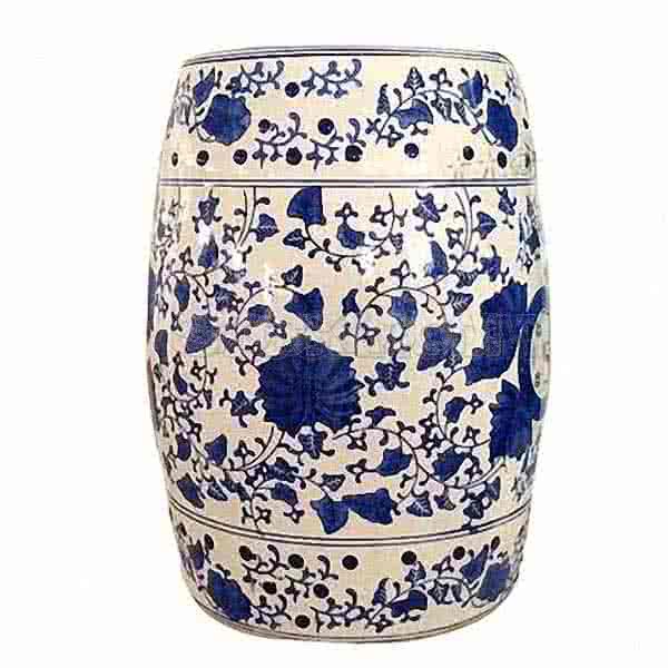 Victoria Porcelain Drum Stool