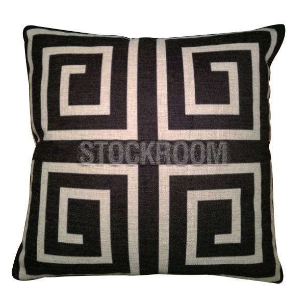 Greek Key Decorative Cushion