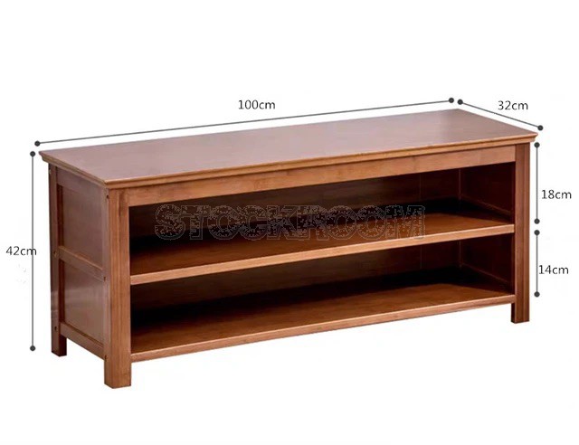 Grenada Bamboo Small Shoe Cabinet and Bench 