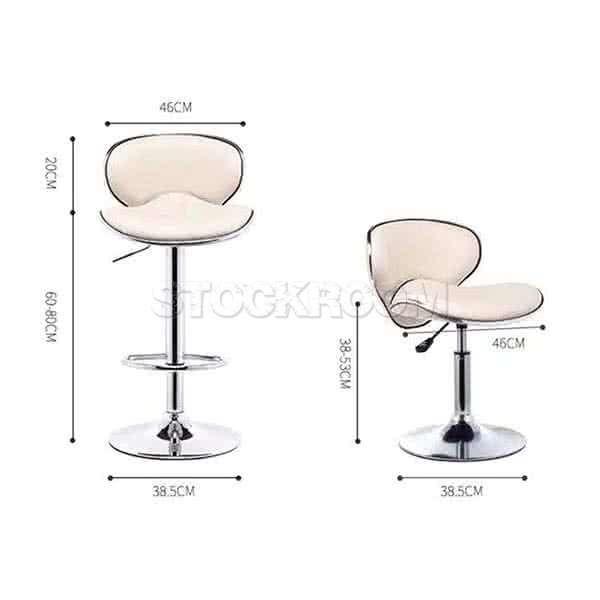 Gus Mid Back Adjustable Barstool