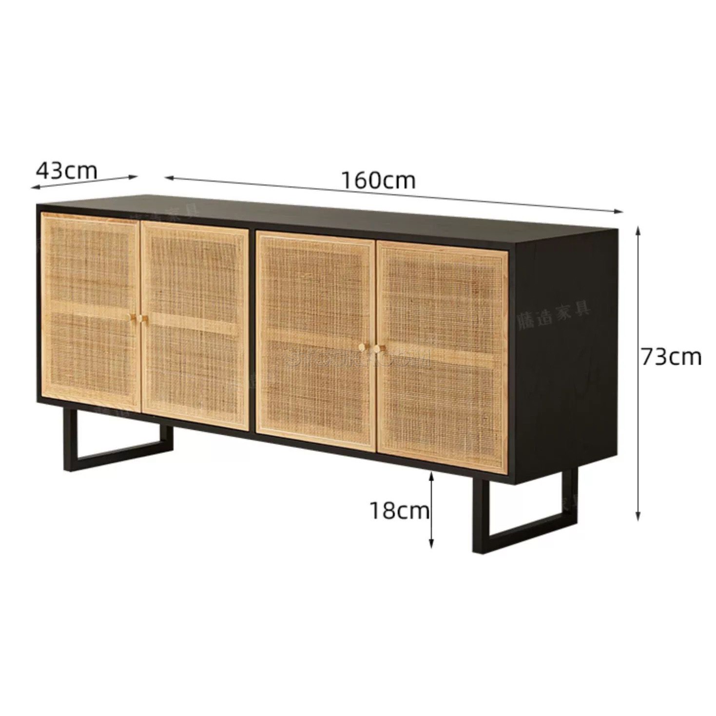 Hania Rattan Sideboard