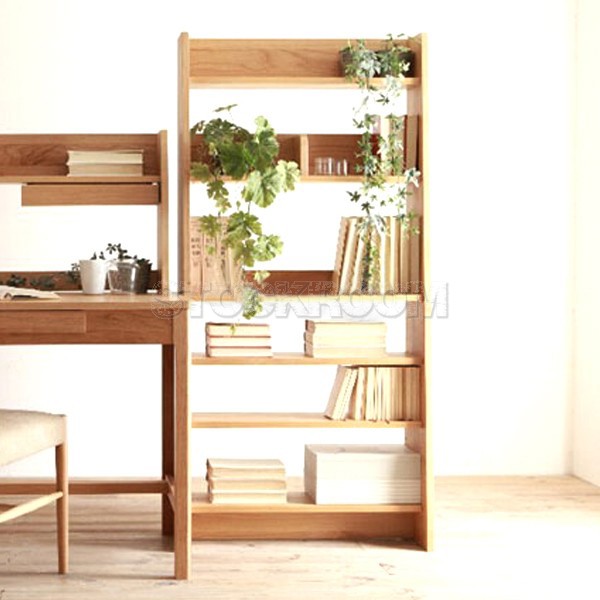 Hansell Solid Oak Wood Bookshelves