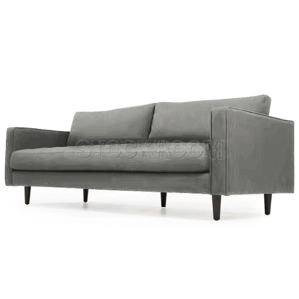 Haralson Fabric / Leather Sofa - 2 & 3 Seater