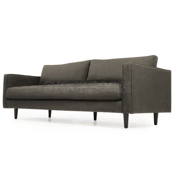 Haralson Fabric / Leather Sofa - 2 & 3 Seater