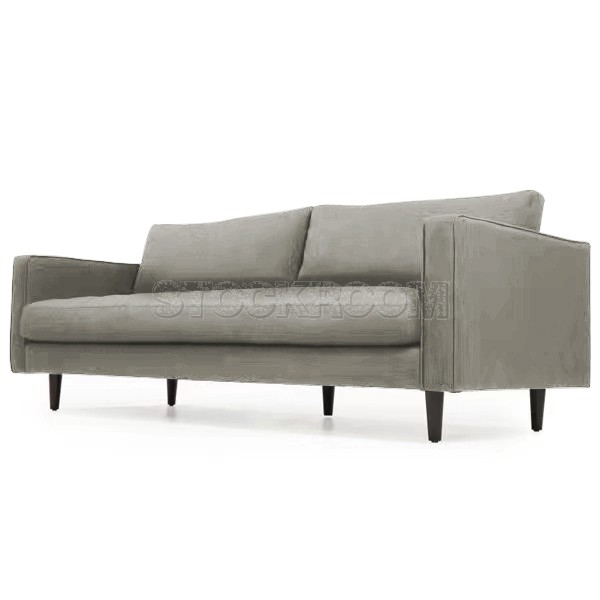 Haralson Fabric / Leather Sofa - 2 & 3 Seater