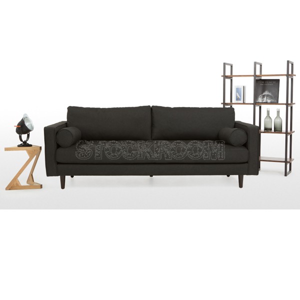 Haralson Fabric / Leather Sofa - 2 & 3 Seater